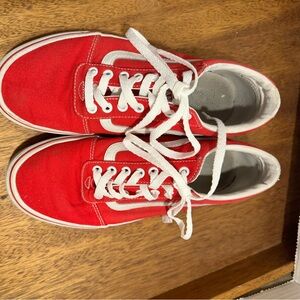 Vans Unisex Off The Wall Red Casual Shoes Sneakers Size M 9